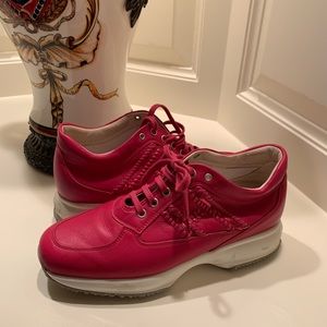 Hogan Interactive Women’s Pink Luxury Sneaker 38.5